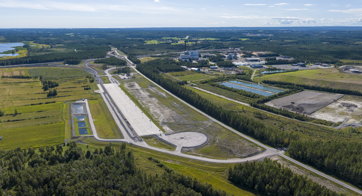 Dåva terminal byggs med anslutning till Norrbotniabanan och Umeå Eco-Industrial Park.