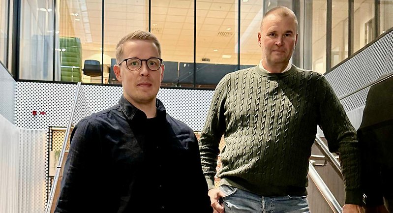 På bild från vänster: Richard Carlsson och Mats Nyberg. 